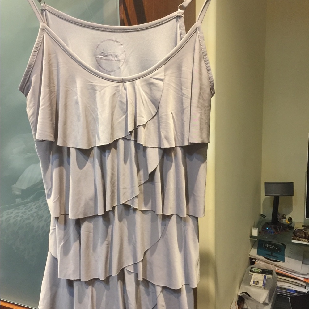 Inc ruffled Jersey cami. Sz L